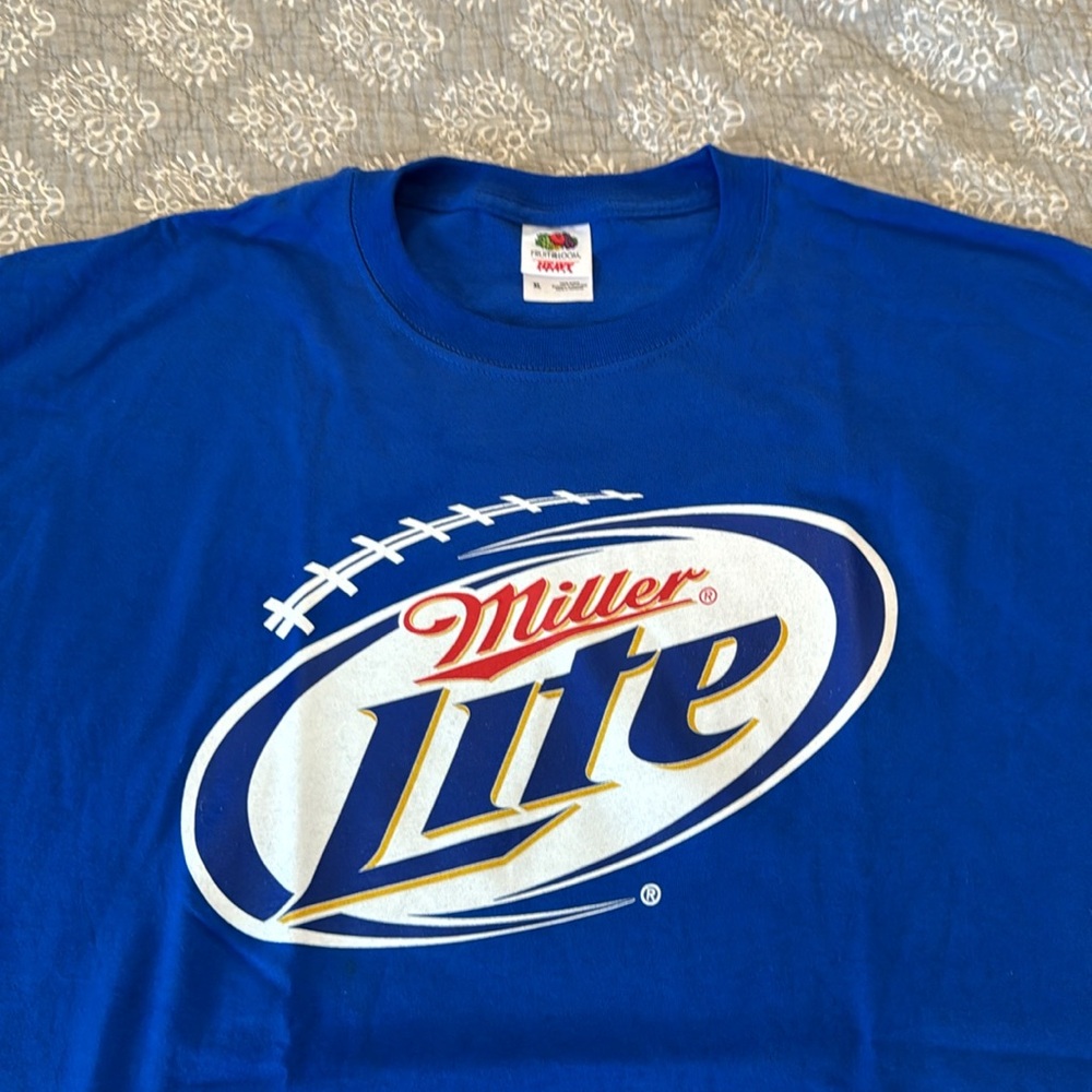 Vintage Miller Lite Football T Shirt - Picture 3 of 4